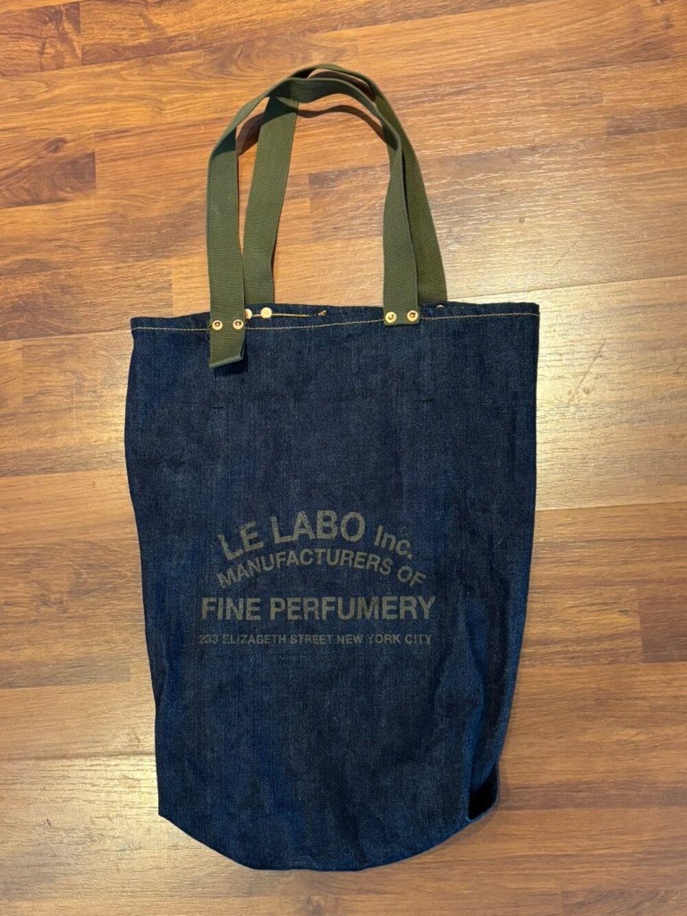 Le Labo New York Denim Tote Bag Blue Selvedge made in Japan NEW